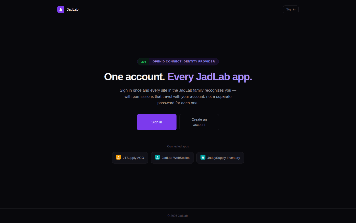 JadLab Auth screenshot